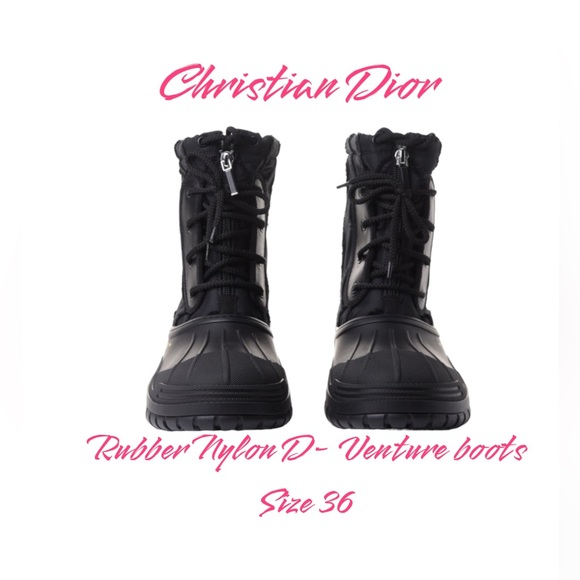 CHRISTIAN DIOR
Rubber Nylon D-Venture Boots 36
Black - Picture 2 of 16